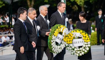 Ambassador participates in Hiroshima Peace Memorial Ceremony