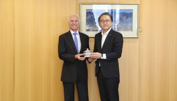 Courtesy Visit in Nagasaki: Governor OISHI Kengo