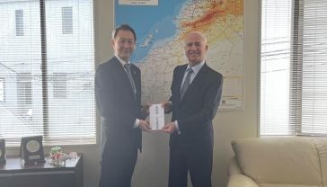 Ambasador Bouhlal and Mr. Fujita